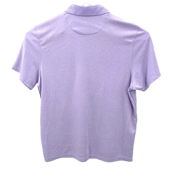 Ted Baker London Polo Shirt Mens 6 Jersey Golf Lavender Contrast Collar 2XL 48 - Picture 2 of 7